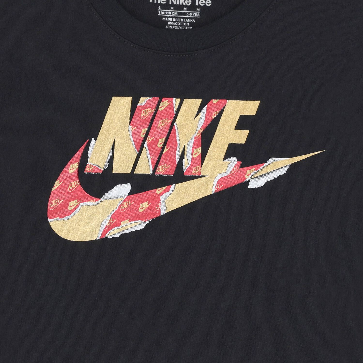 Boys Black Logo T-Shirt, 1, hi-res