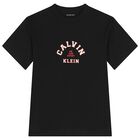 Boys Black Logo T-Shirt, 1, hi-res