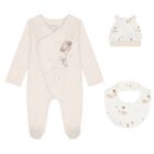 Baby Girls Ivory & Beige Babygrow Gift Set, 1, hi-res