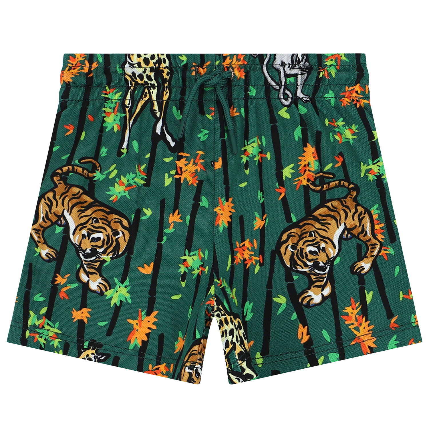 طقم شورت بالشعار باللون الابيض والاخضر للاولاد, 1, hi-res