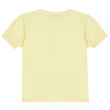 Girls Yellow Logo Bag T-Shirt