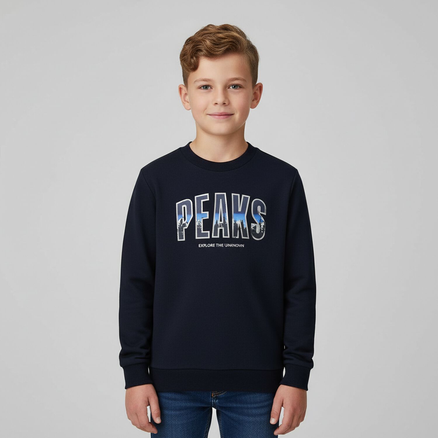 Boys Navy Blue Sweatshirt, 1, hi-res image number null