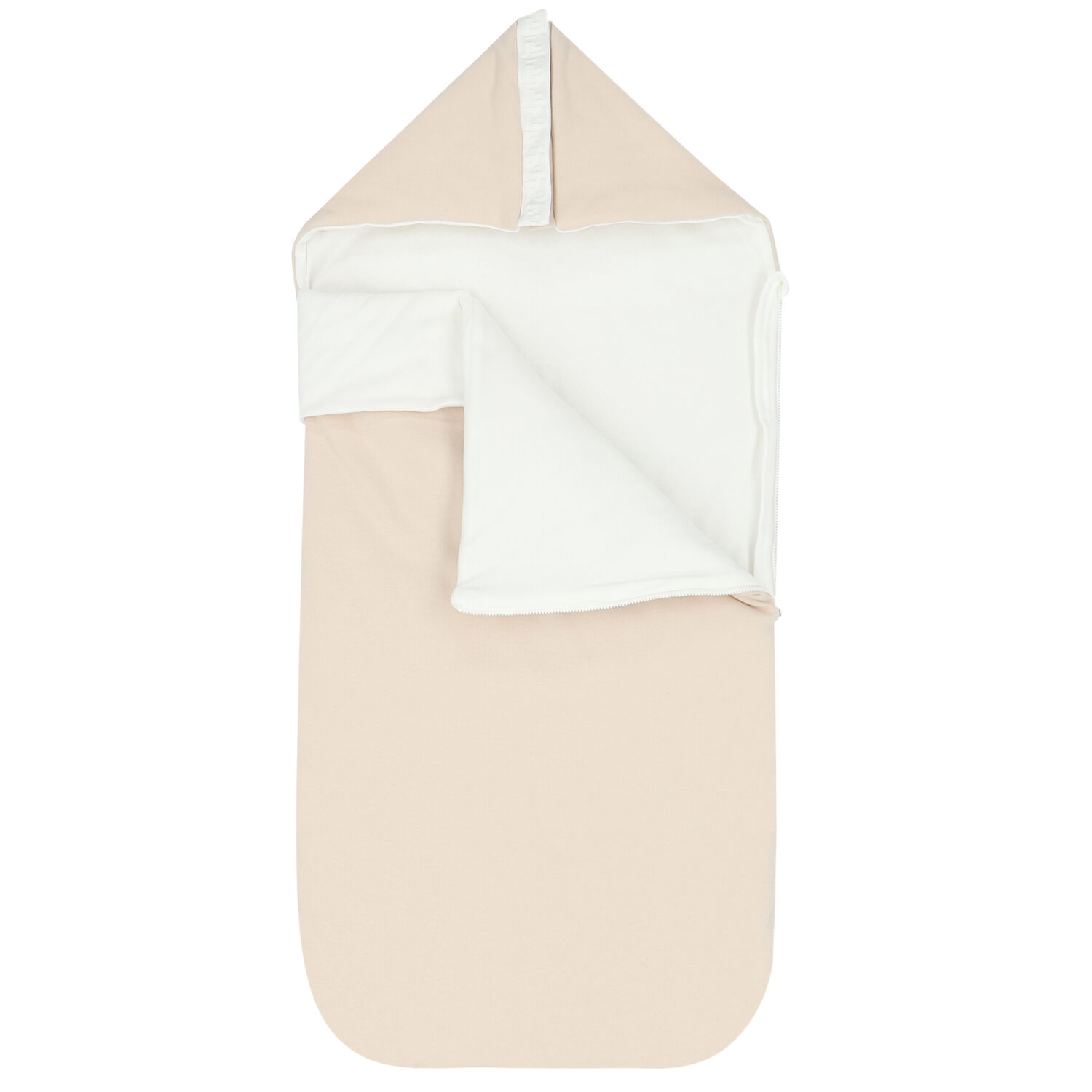 مدس بالشعار باللون البيج والأبيض, 3, hi-res image number null