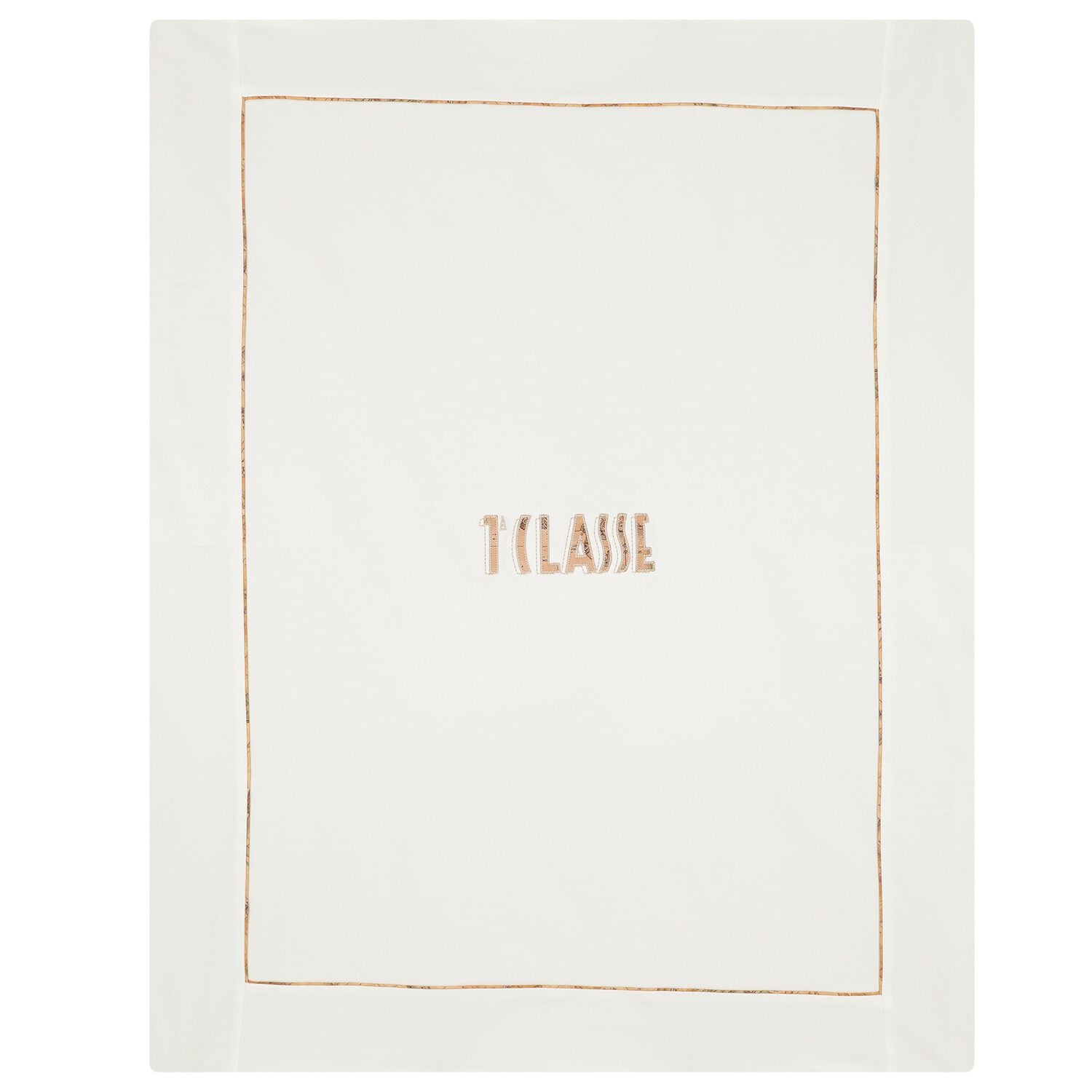 Ivory & Beige Geo Map Baby Blanket, 1, hi-res