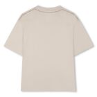 Boys Beige Logo T-Shirt, 3, hi-res