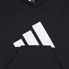 Black Logo Hooded Top, 1, hi-res