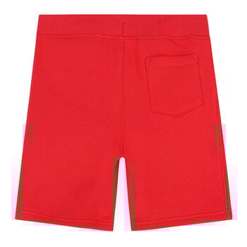 Boys Red Logo Shorts