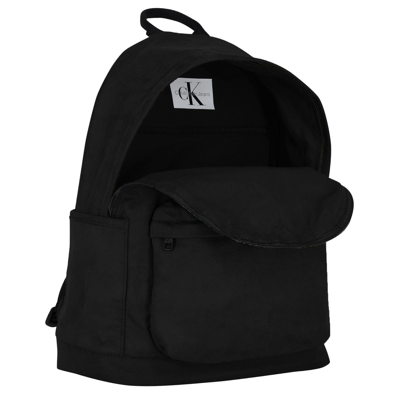 Black Logo Backpack, 1, hi-res
