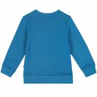 Younger Boys Blue Smiley Sweatshirt, 1, hi-res