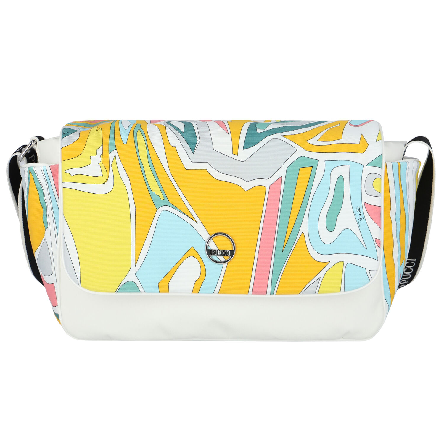  Yellow, Green, Pink & White Baby Changing Bag, 2, hi-res
