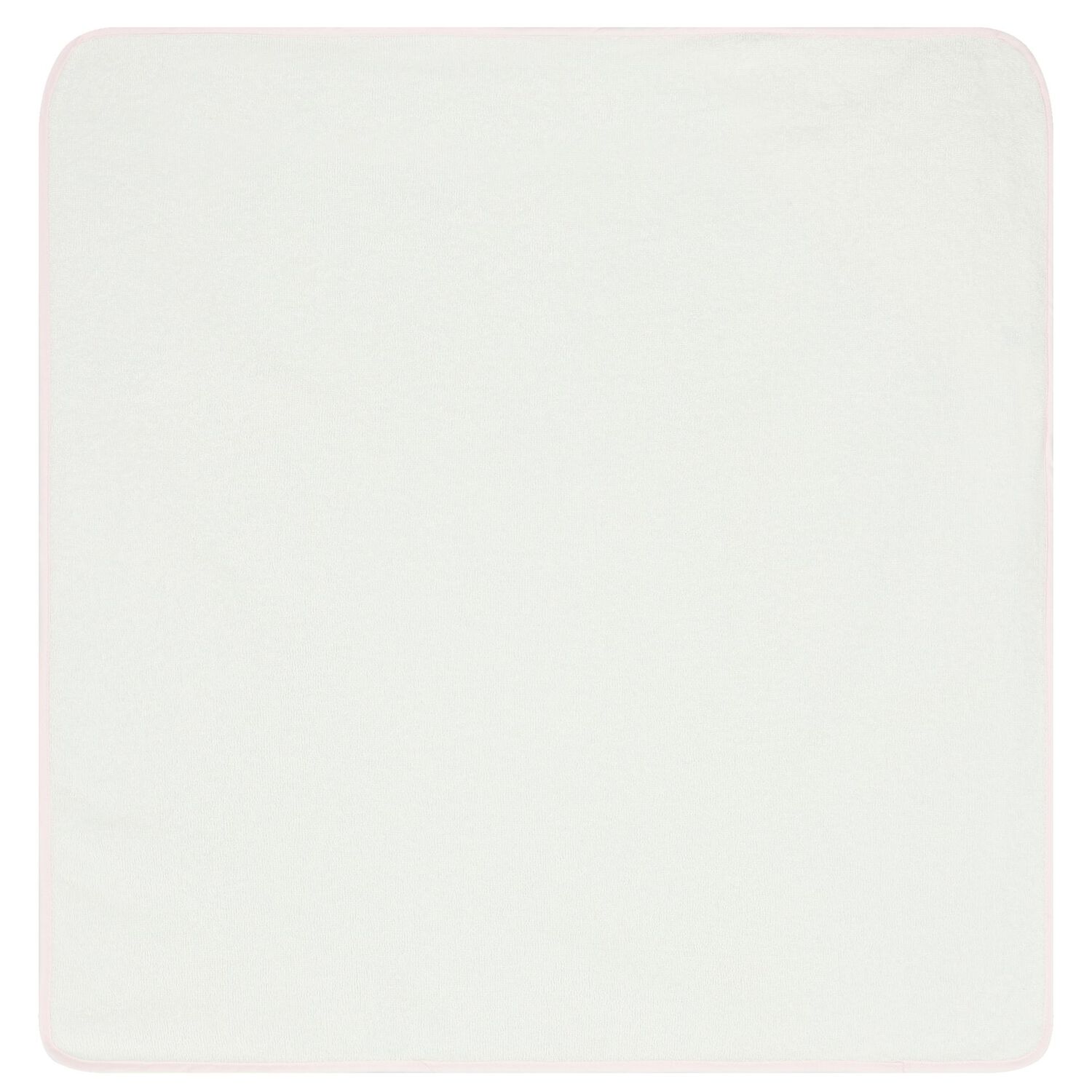 Baby Girls White & Pink Teddy Bear Hooded Towel, 1, hi-res