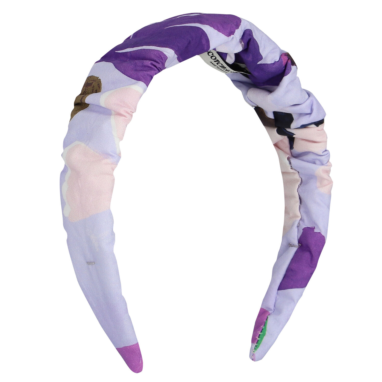 طوق شعر بنات بالزهور باللون البنفسجى, 1, hi-res