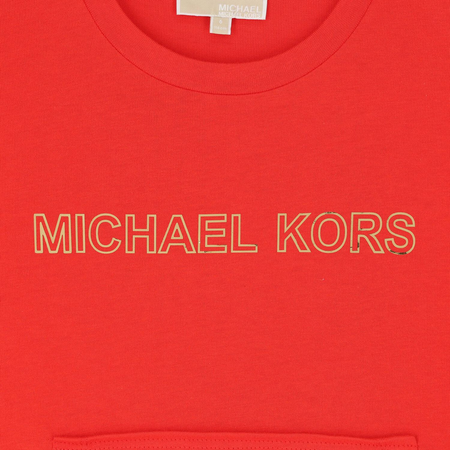 فستان بنات بالشعار بالون الاحمر, 2, hi-res