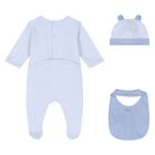 Baby Boys Blue Elephant Logo Babygrow Gift Set, 2, hi-res