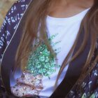 تيشيرت بطبعة الاناناس باللون الابيض للبنات , 1, hi-res