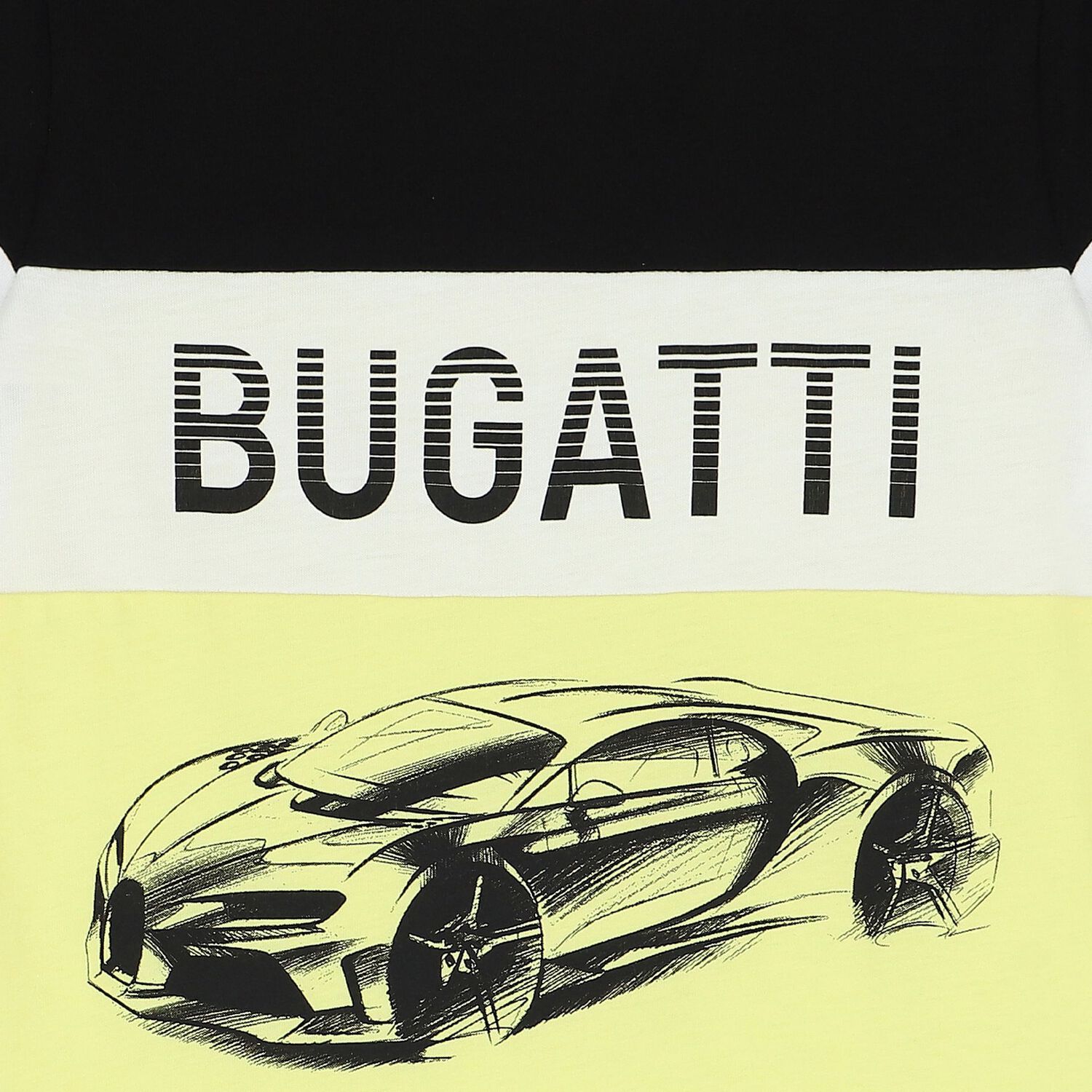 تيشيرت أولاد بالشعار باللون الأصفر والأبيض والأسود, 1, hi-res