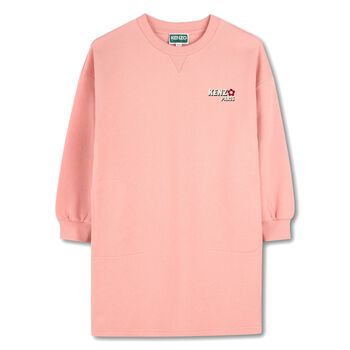 Girls Pink Logo Dress