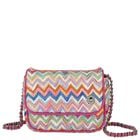 Girls Multi-Coloured Zig Zag Crossbody Bag, 1, hi-res