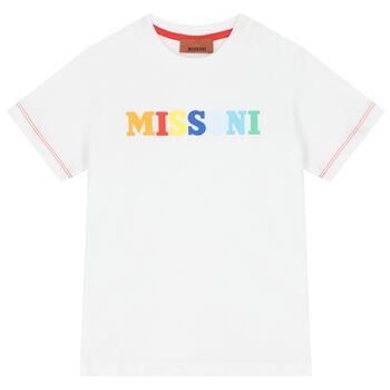 Boys White Logo T-Shirt