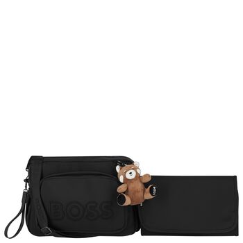 Black Logo Red Panda Baby Changing Bag ( 35cm )