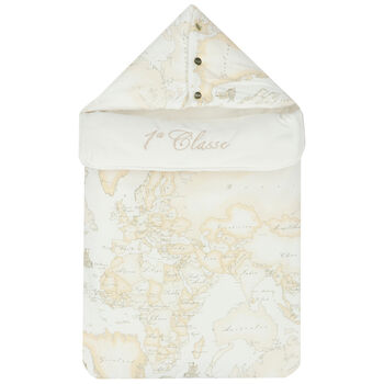 Beige & Ivory Geo Map Baby Nest