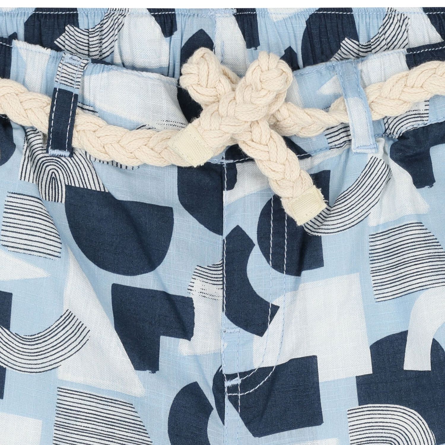 شورت أولاد بطبعة تجريدية باللون الأزرق , 2, hi-res