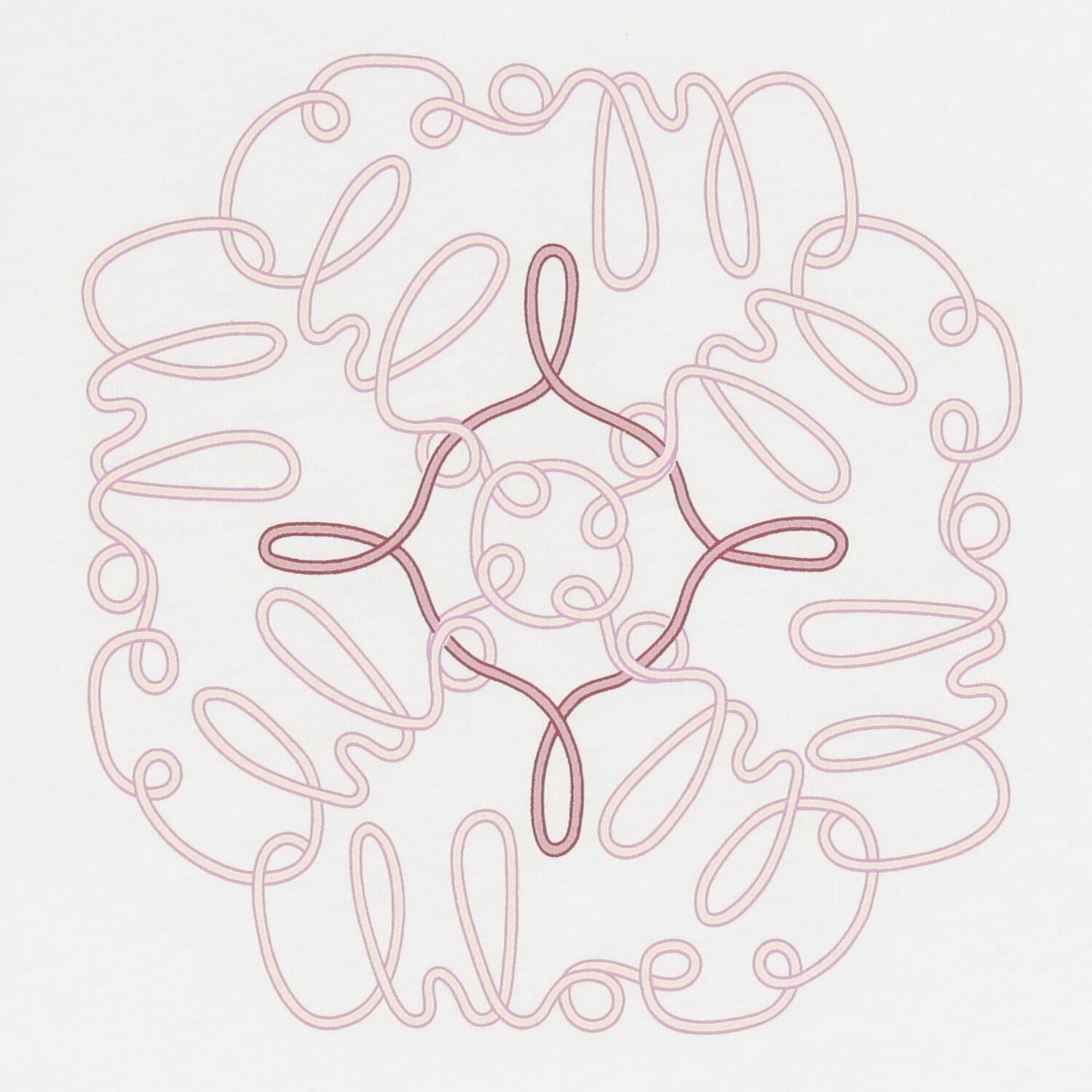 تيشيرت بالشعار باللون العاج للبنات, 1, hi-res