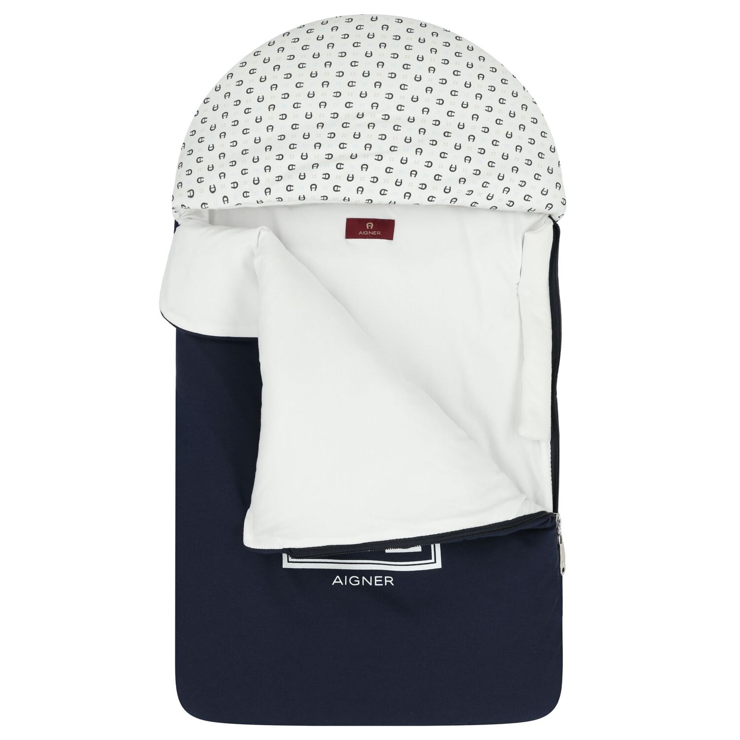 Baby Boys Navy Blue Logo Nest , 2, hi-res