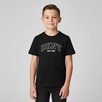Boys Black Logo T-Shirt