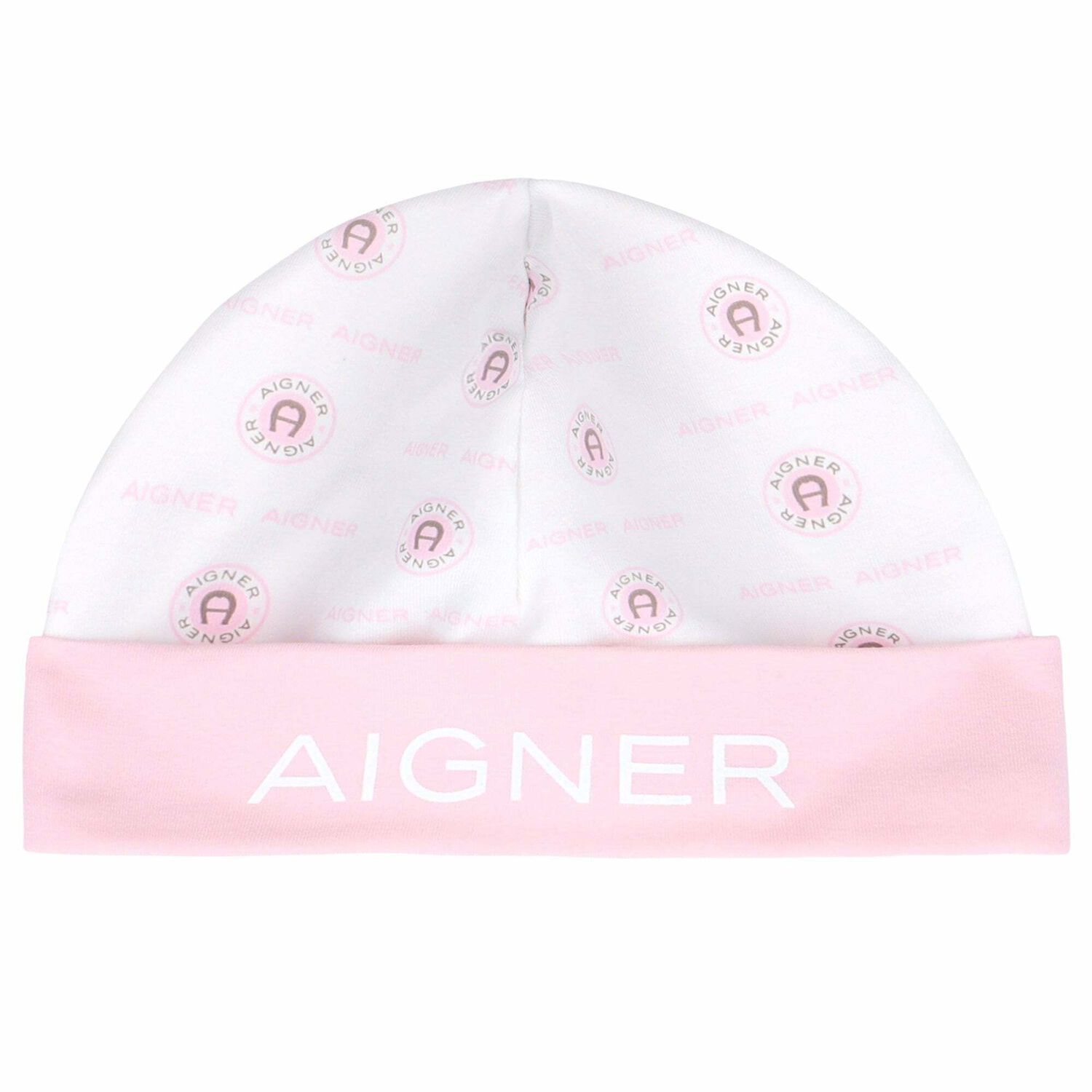 قبعة بالشعار باللون الأبيض والزهرى للبنات, 1, hi-res image number null