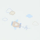 Baby Boys White & Blue Blanket, 2, hi-res