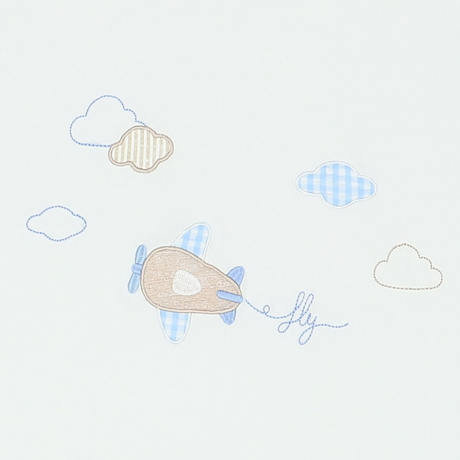 Baby Boys White & Blue Blanket, 2, hi-res