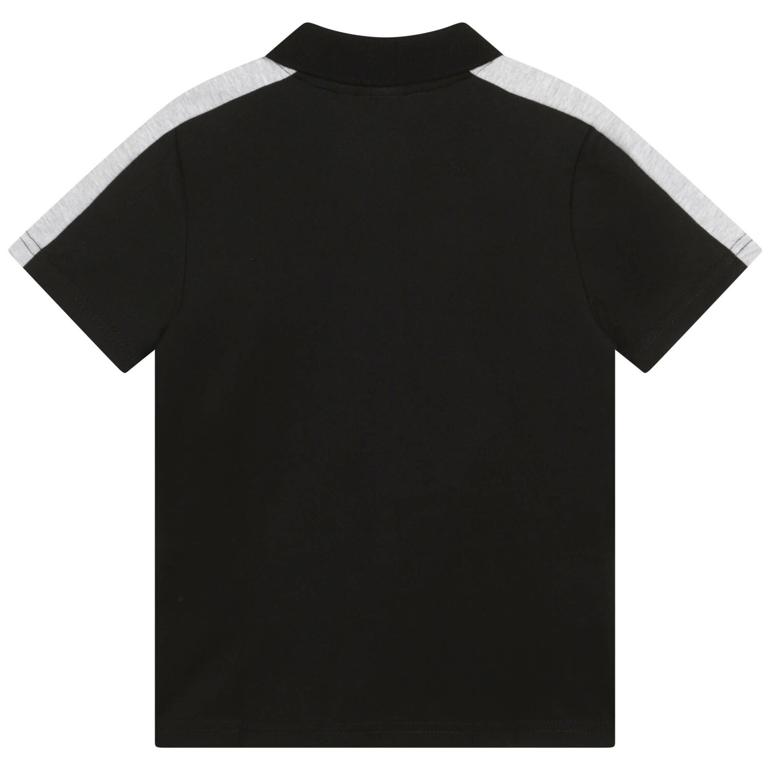 Boys Black Logo Polo Shirt, 1, hi-res image number null
