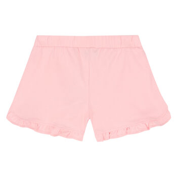 Girls Pink Logo Shorts