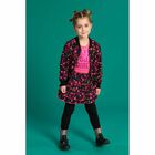 Girls Black & Pink Jersey Skirt, 1, hi-res