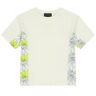 Boys Ivory Logo Shorts Set, 1, hi-res