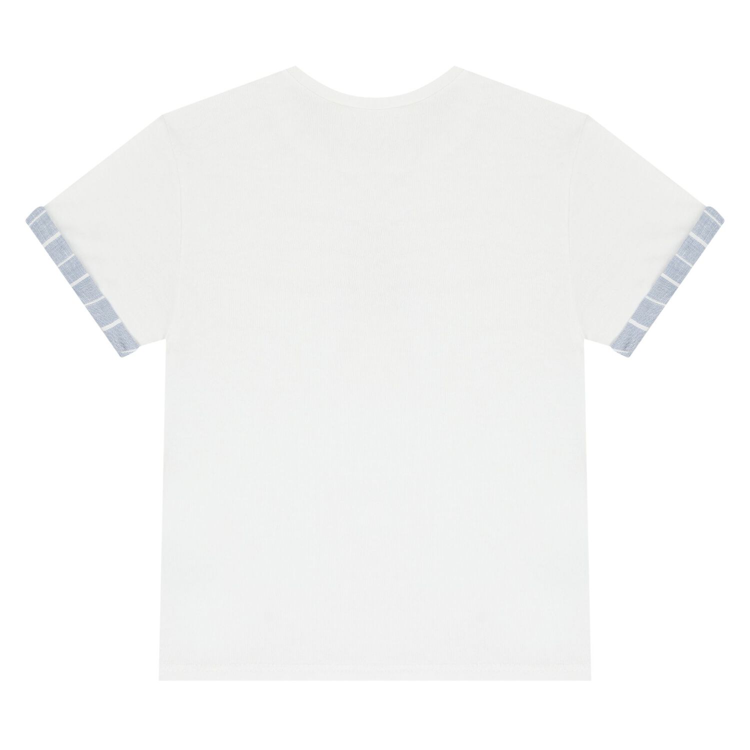 Baby Boys Blue & White Dungaree Set, 2, hi-res