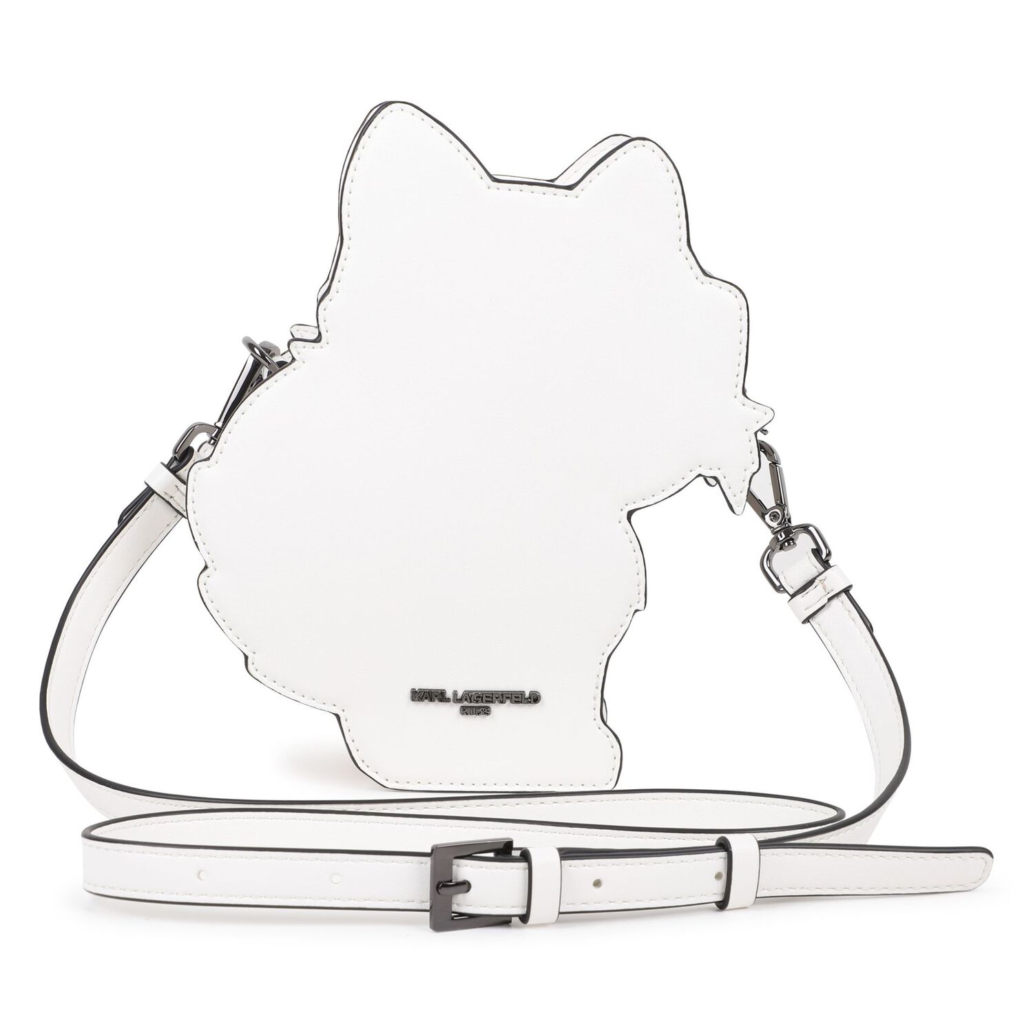 Girls White Choupette Handbag, 1, hi-res