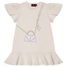 Girls Pink Bag Logo Dress, 2, hi-res