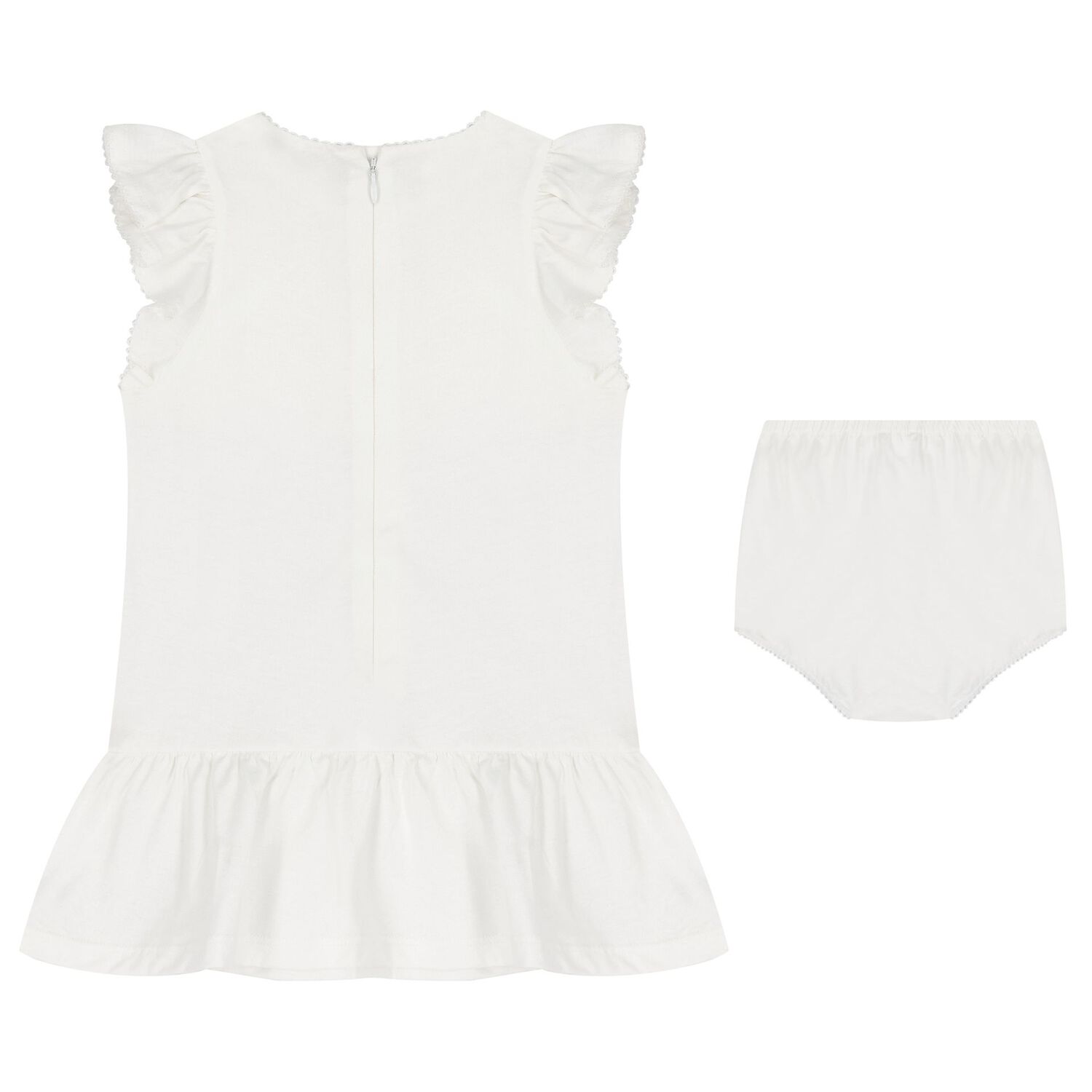 Baby Girls Ivory Dress Set, 1, hi-res
