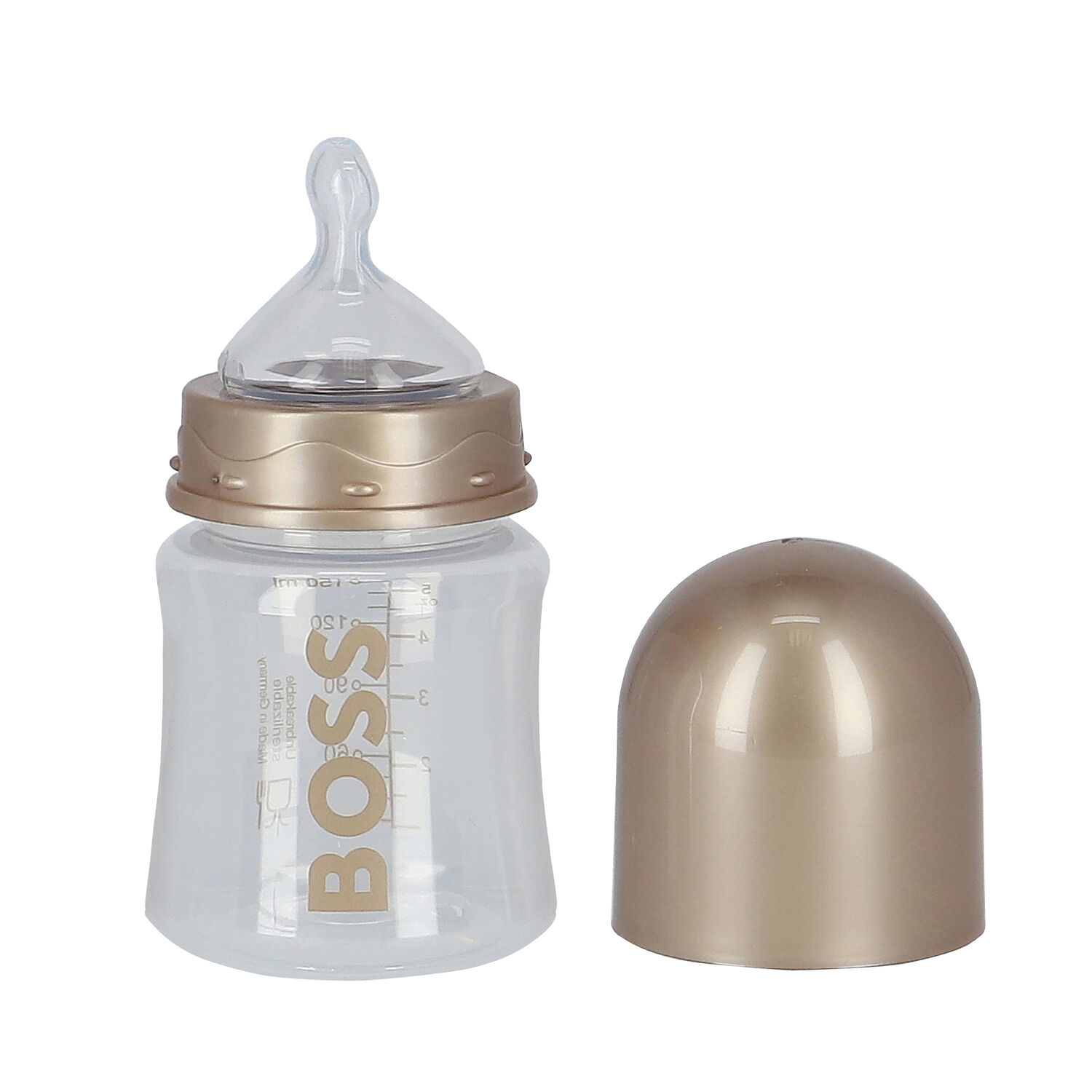 Gold Baby Bottles & Dummy Set, 1, hi-res