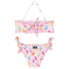 بيكينى بنات بالشعار بطبعه مصاصه باللون الوردى, 1, hi-res