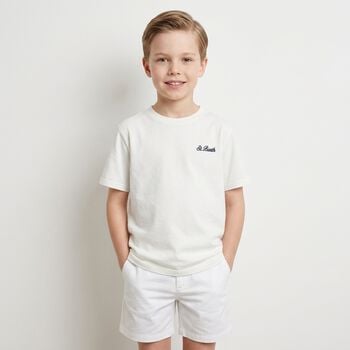 Boys White Logo T-Shirt