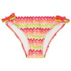 Girls Orange & Green Zig zag Bikini, 1, hi-res