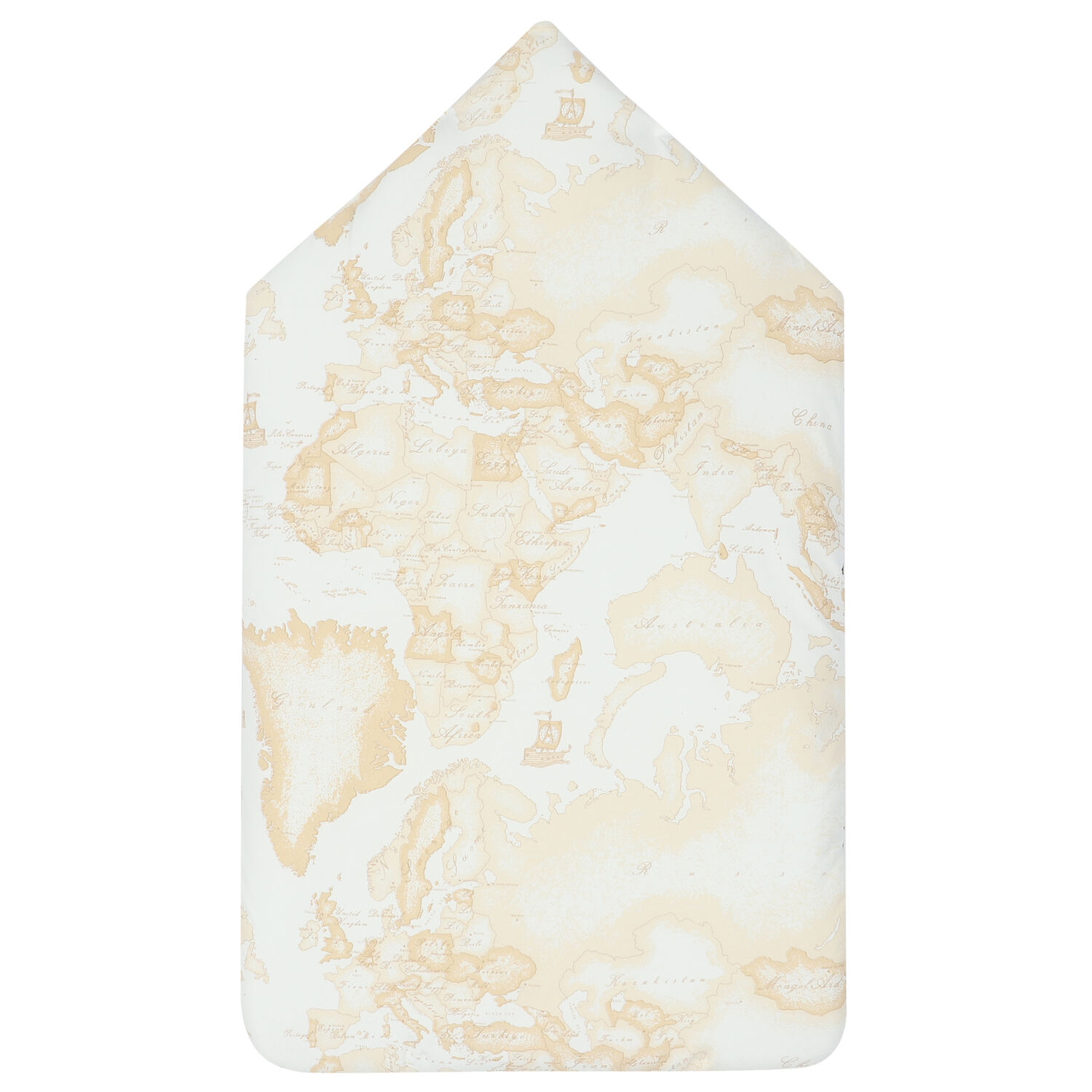 White & Beige Geo Map Logo Baby Nest, 1, hi-res