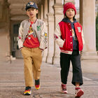 Boys Grey & Ivory Logo Varsity Jacket, 1, hi-res