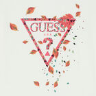 Girls Ivory Logo Long Sleeve Top, 1, hi-res