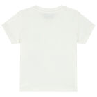 White Teddy Bear Logo T-Shirt, 1, hi-res