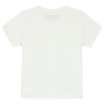 White Teddy Bear Logo T-Shirt