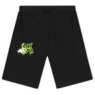 Boys Green & Black Dinosaur Shorts Set, 2, hi-res